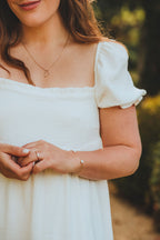 Zoé White Cotton Dress