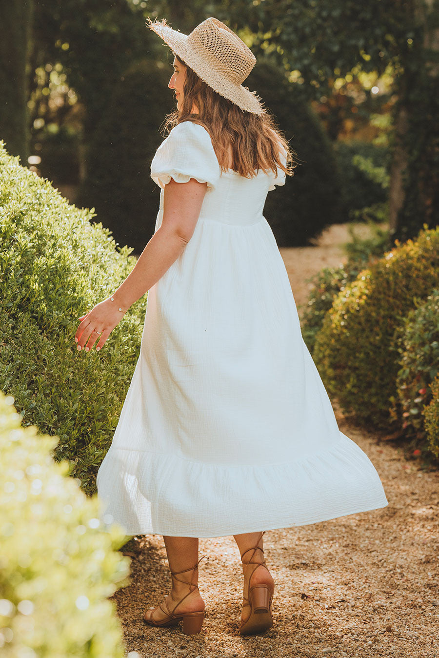 Zoé White Cotton Dress