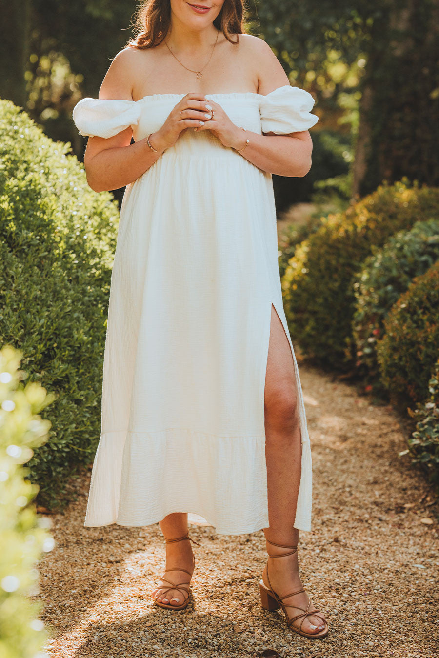 Zoé White Cotton Dress