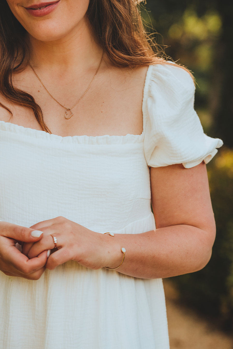 Zoé White Cotton Dress