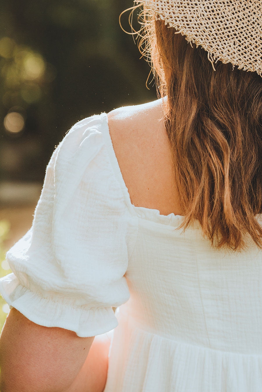 Zoé White Cotton Dress