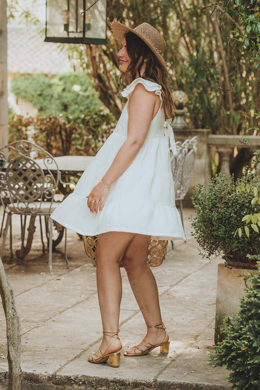 Vestido Louana de algodón blanco