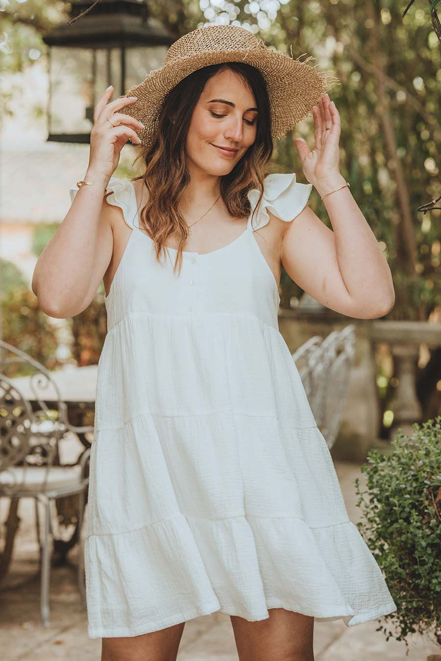 Vestido Louana de algodón blanco