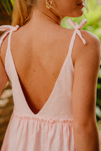 Vestido Salma Rosa Bordado