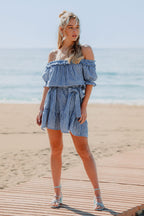 Vestido Petra Vichy Azul