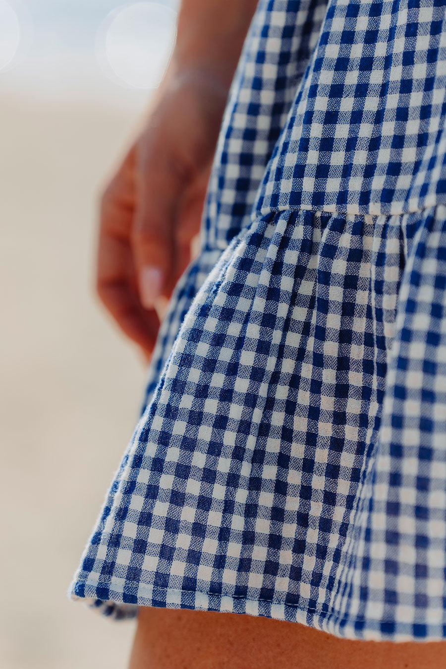 Vestido Petra Vichy Azul
