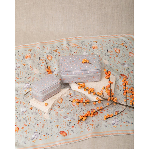 Caja Leonor - Mini Búho Gris Perla