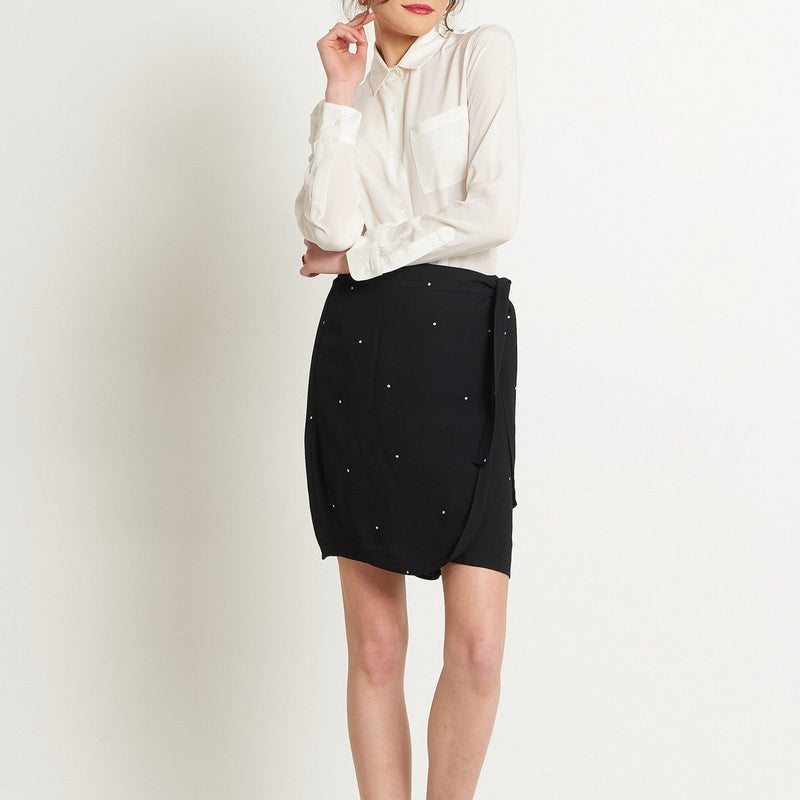 Maison Standards - Wallet Skirt - Polka Dot - Ecru - Woman
