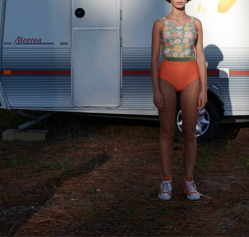 Maillot Une Pièce Bondie - Flower Kaki