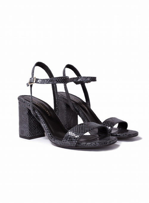 Anaki - Sandales Serpent - Noir - Femme
