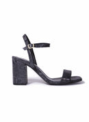 Anaki - Sandales Serpent - Noir - Femme