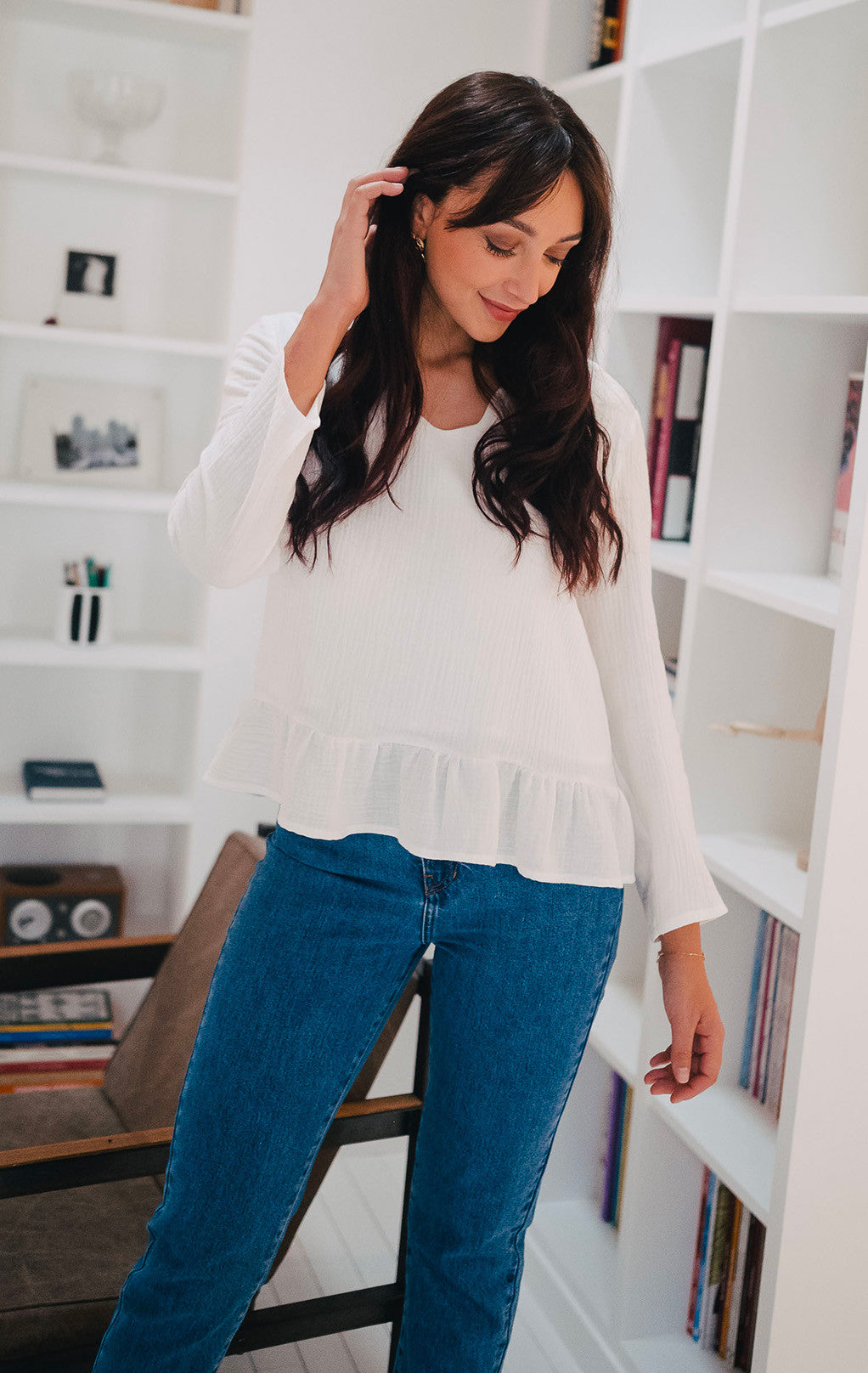 Blusa Sully Blanco Algodón