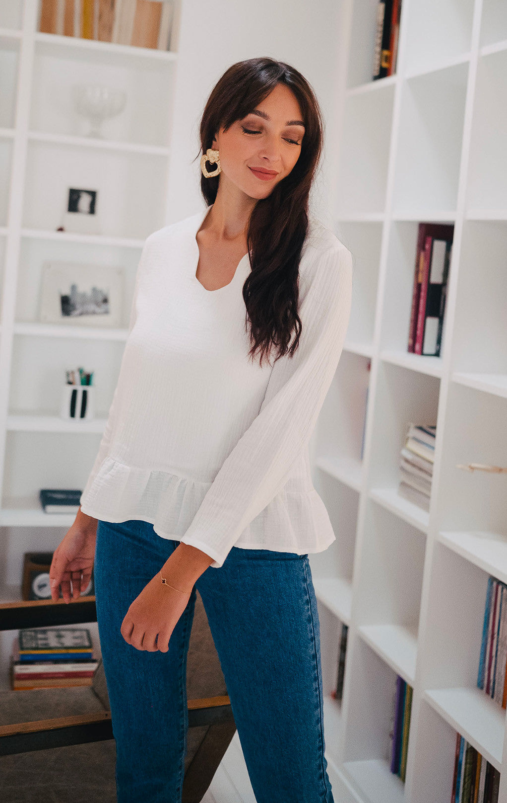 Blusa Sully Blanco Algodón