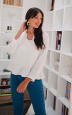 Blusa Sully Blanco Algodón