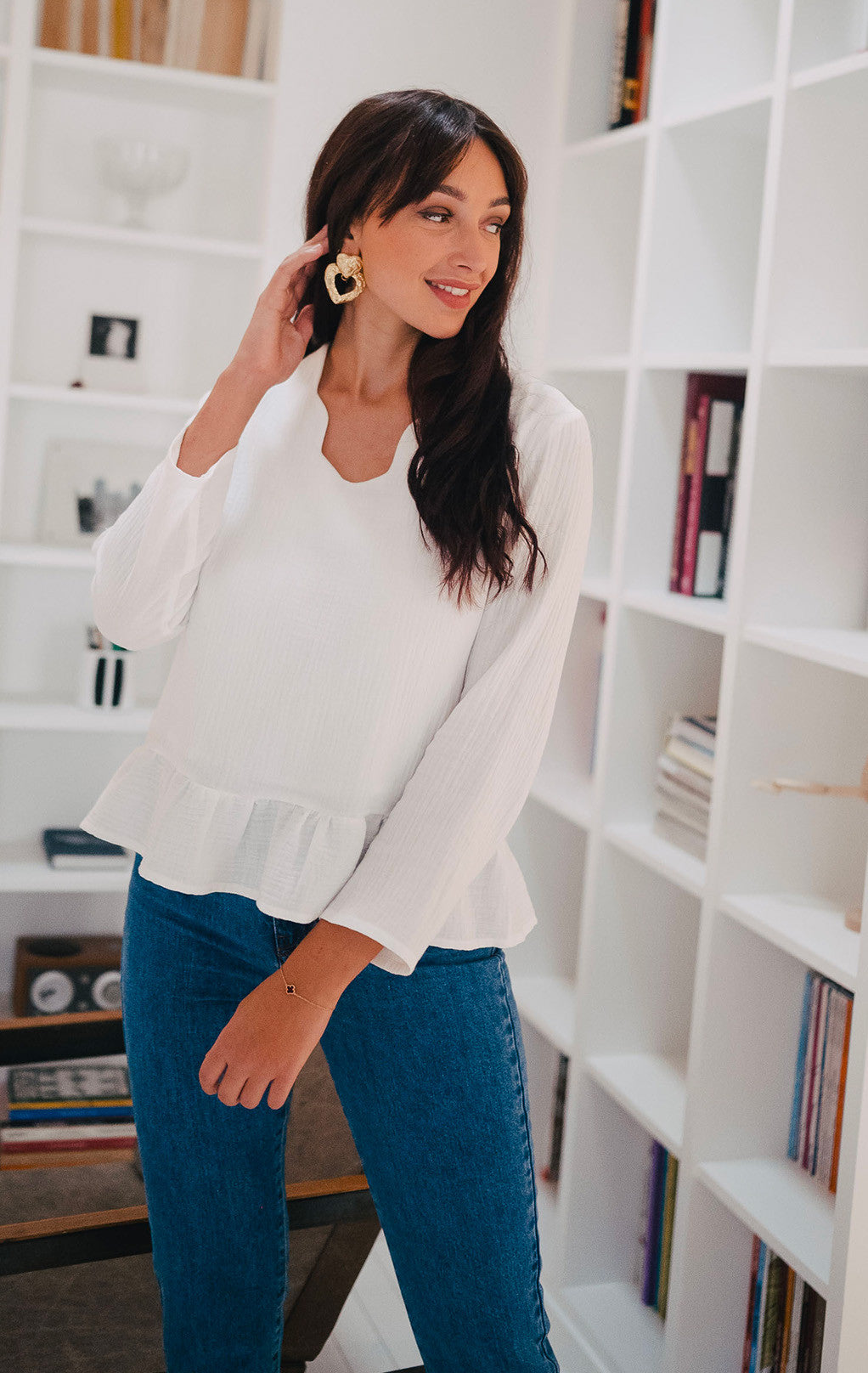 Blusa Sully Blanco Algodón