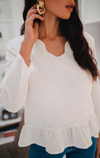 Blusa Sully Blanco Algodón