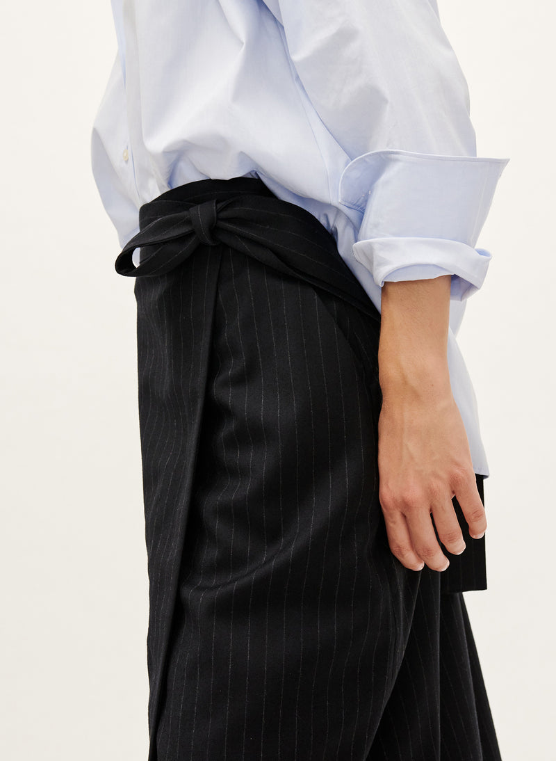 Maison Standards - Wallet Skirt - Striped Navy - Woman