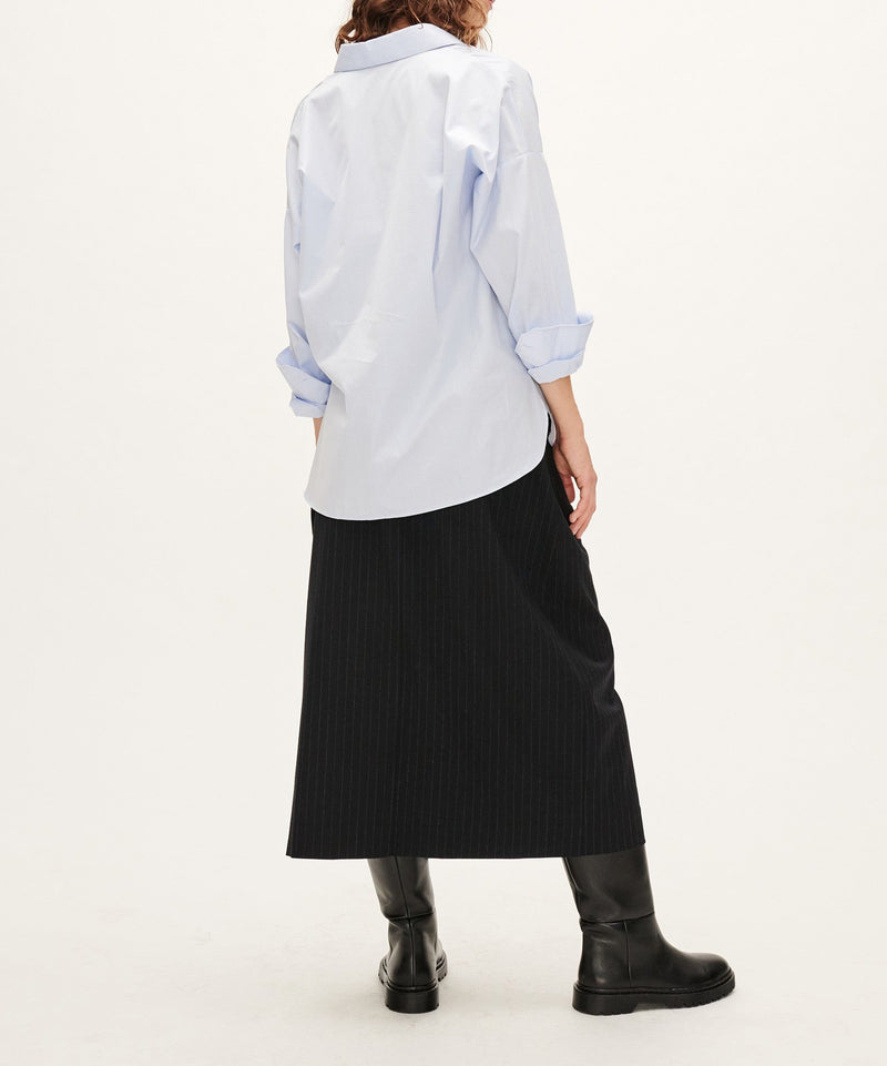 Maison Standards - Wallet Skirt - Striped Navy - Woman