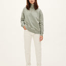 Maison Standards - Sweat-Shirt Trucker Collar - Almond Green - Woman