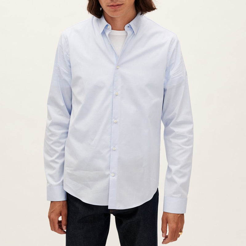 Maison Standards - Poplin Shirt - Light Blue - Man