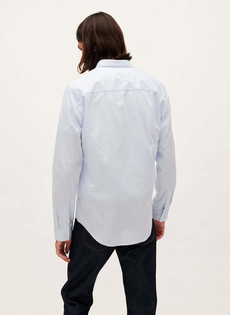 Maison Standards - Poplin Shirt - Light Blue - Man