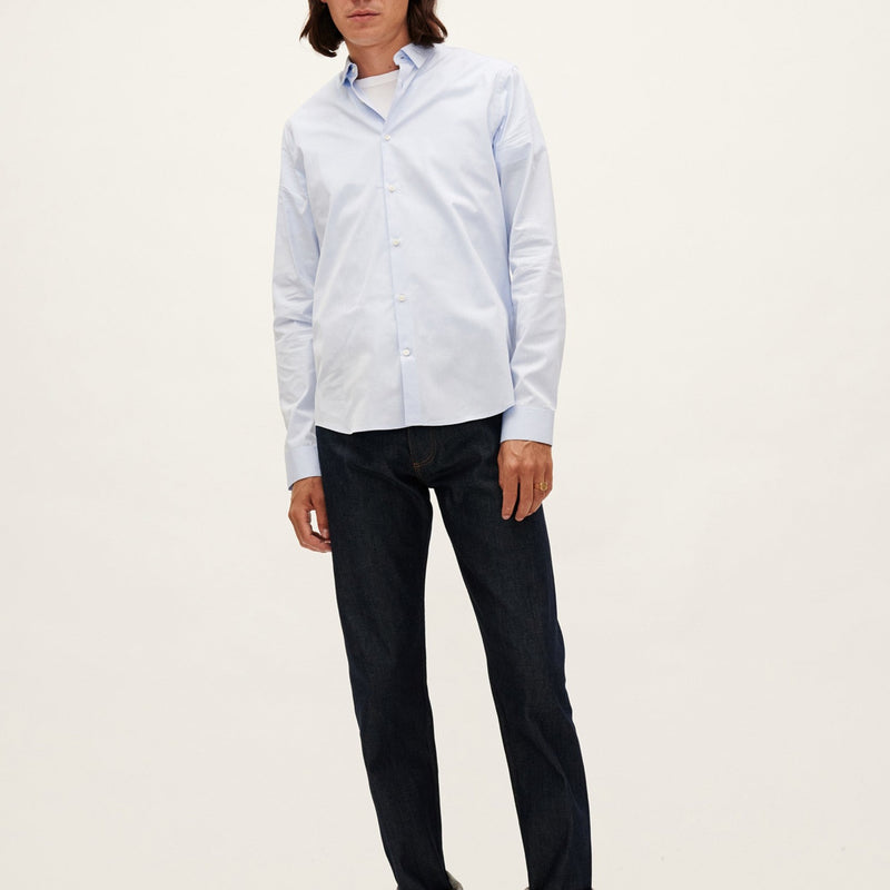 Maison Standards - Poplin Shirt - Light Blue - Man