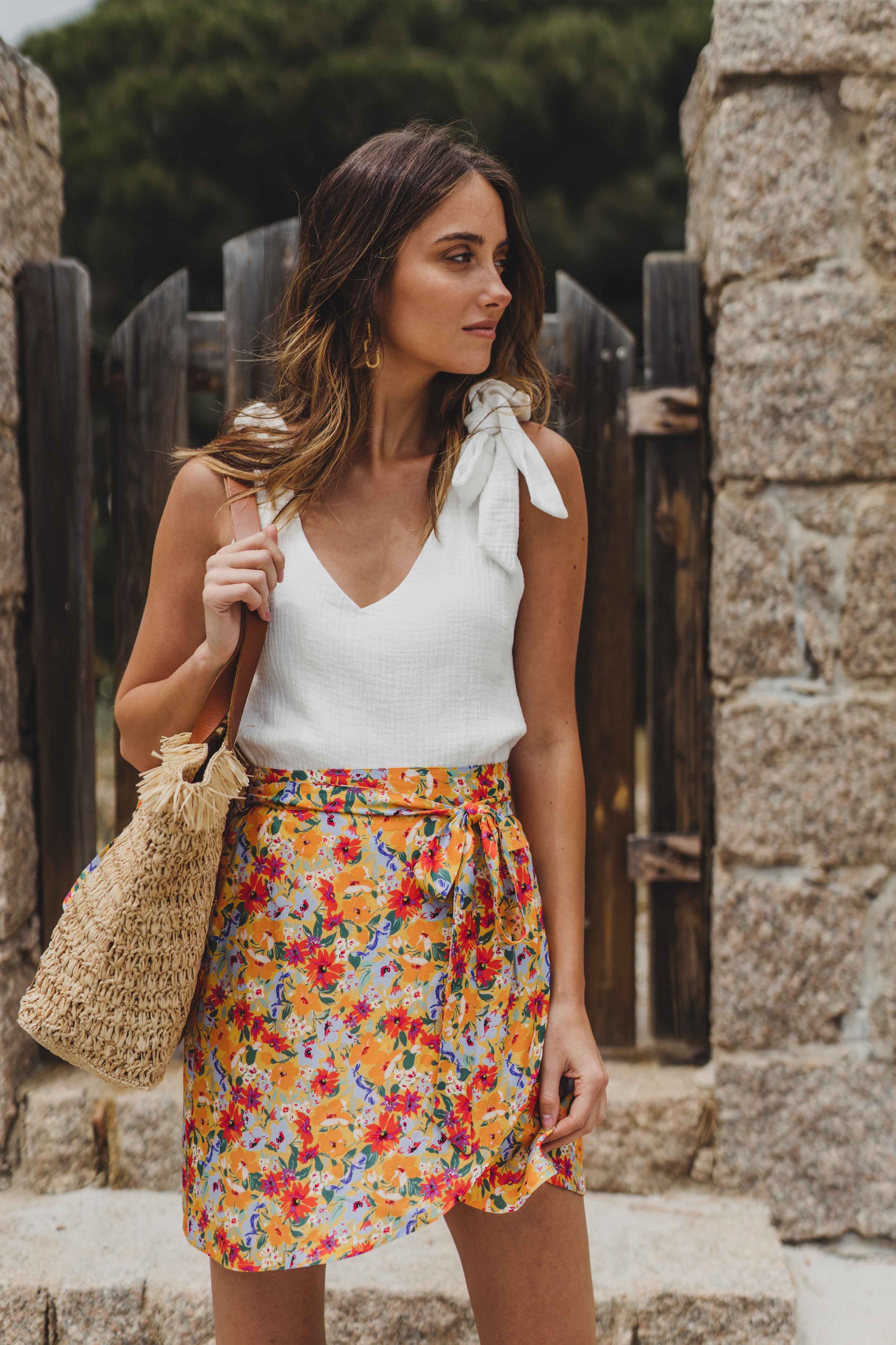Skirt Yseult Summer Flower
