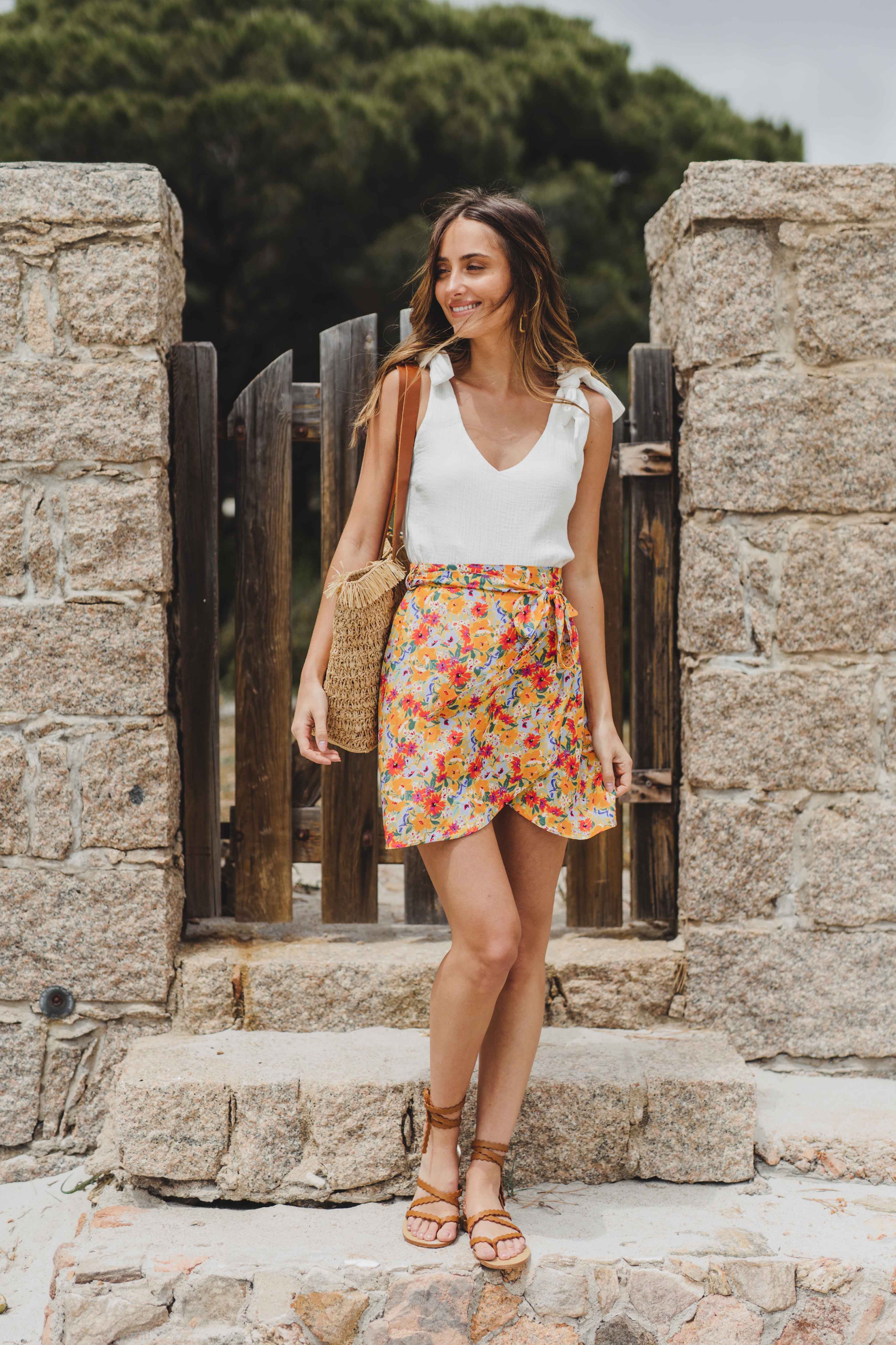 Skirt Yseult Summer Flower