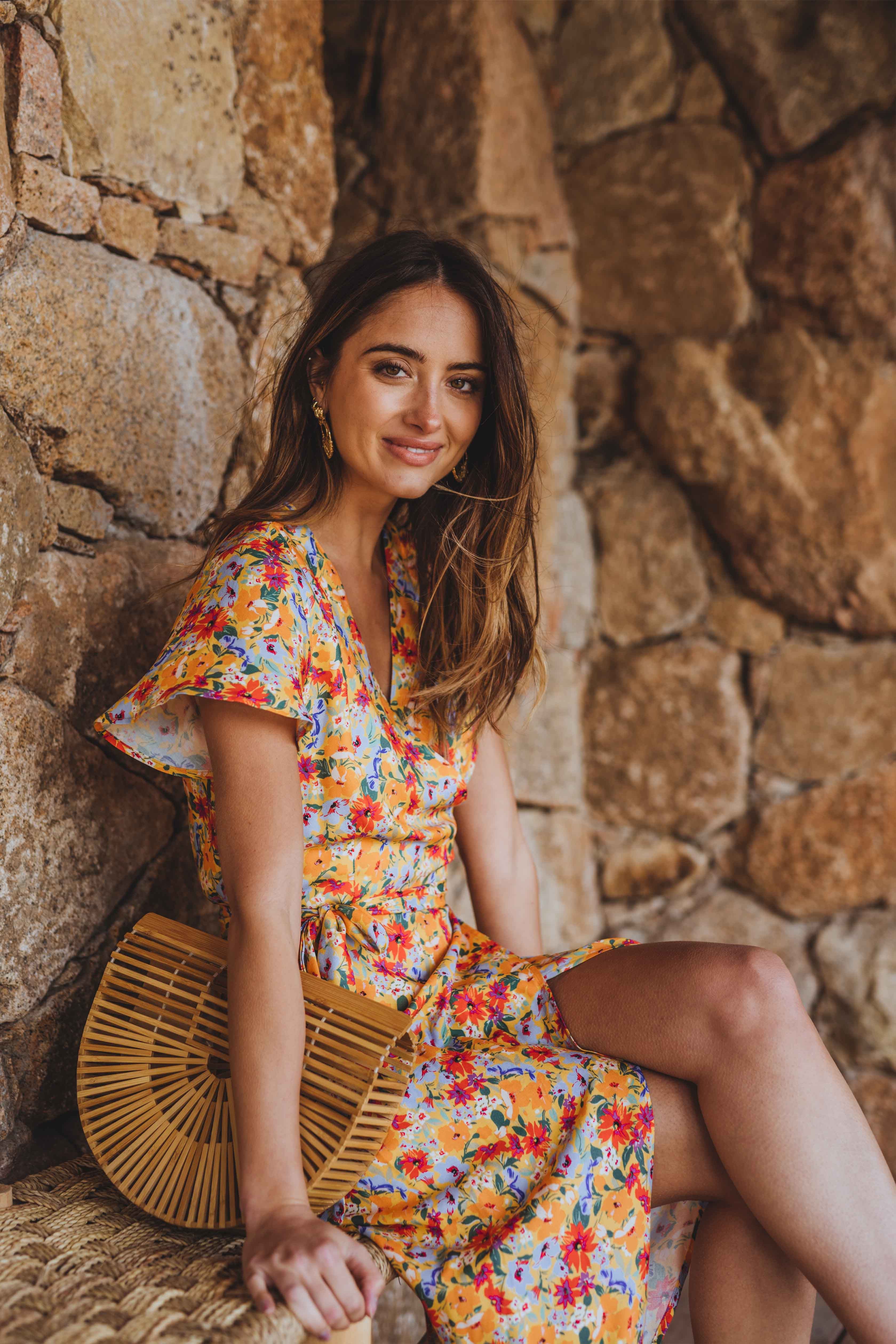 Amalia Fleur D'Été Wrap Dress
