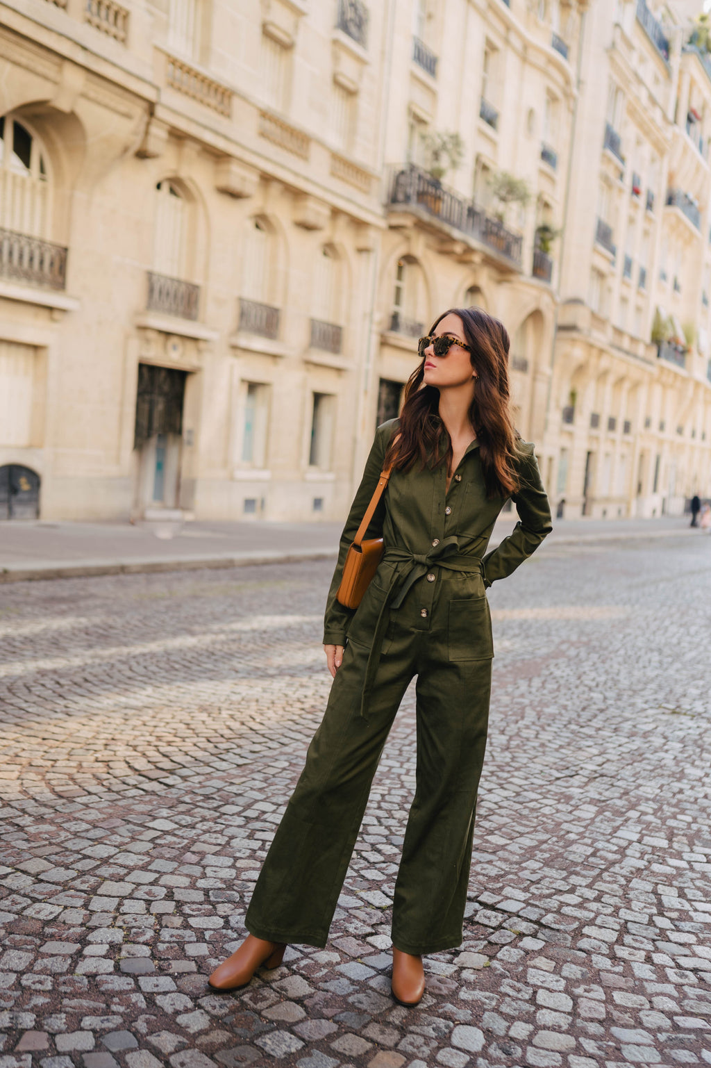 Mono Morgane De Gabardina Caqui