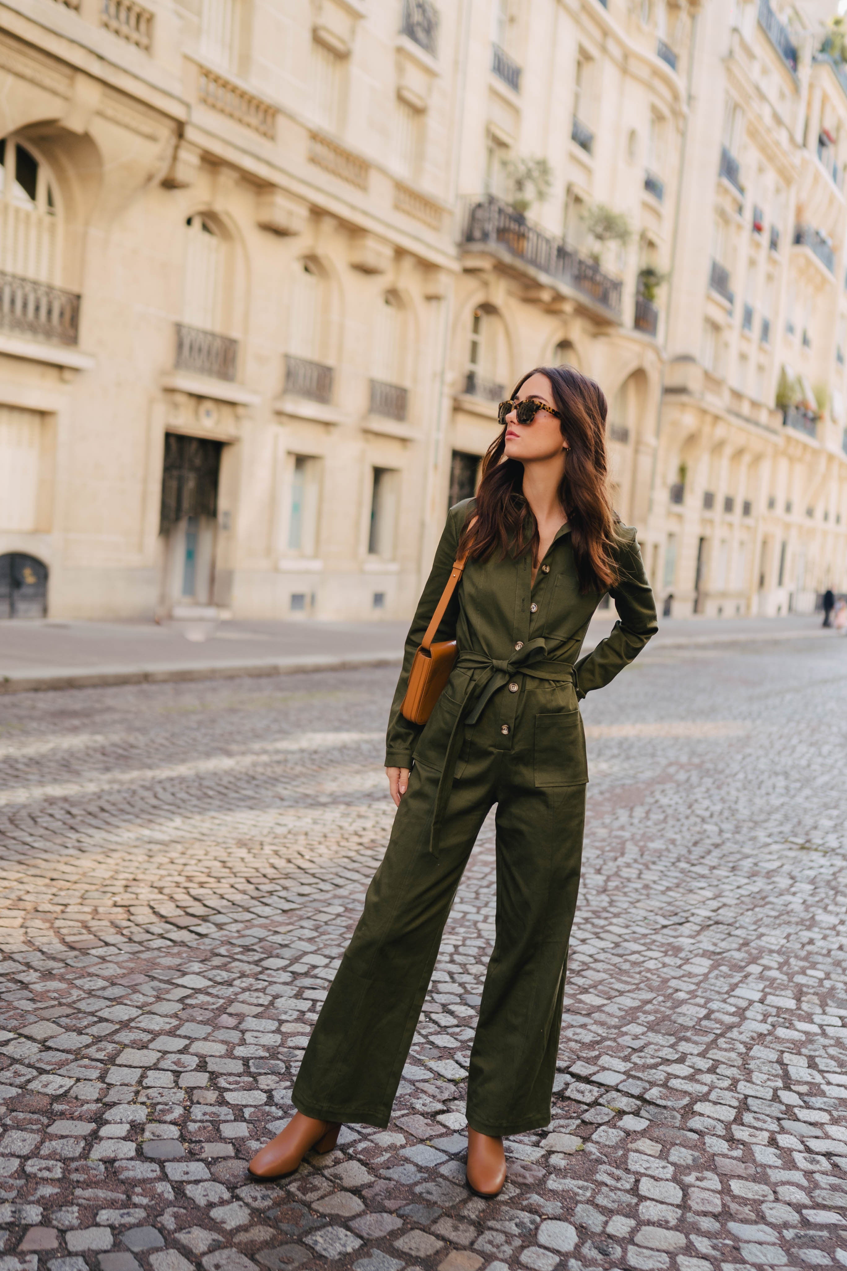 Mono Morgane De Gabardina Caqui