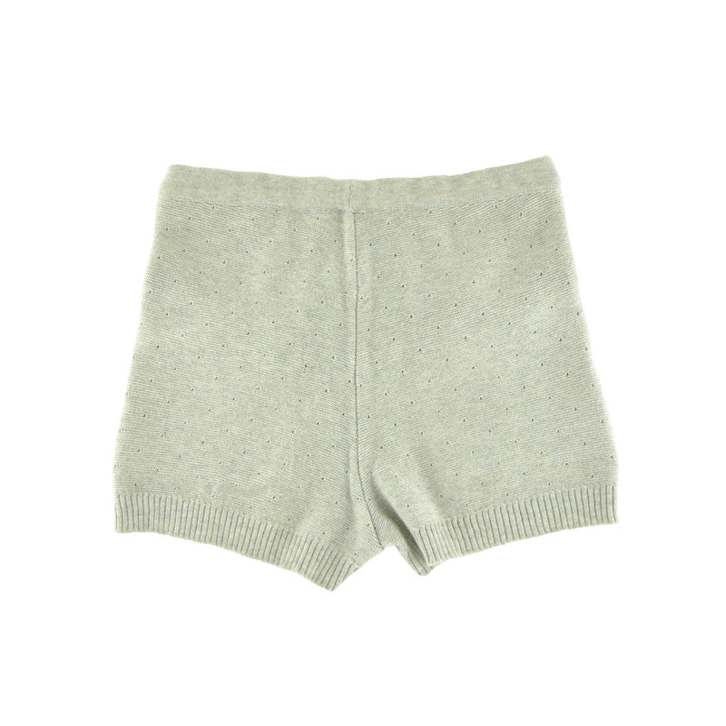 Fantine Pearl Grey Knit Short - Child