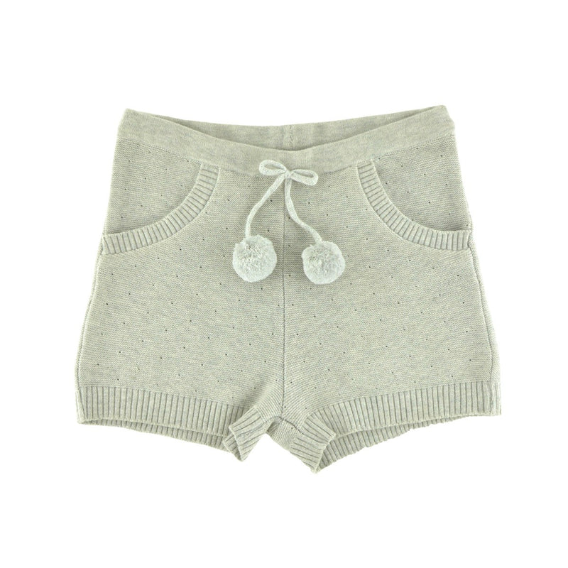 Pantalón Corto de Punto Fantine Gris Perla - Niño