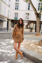 Robe Élina Camel