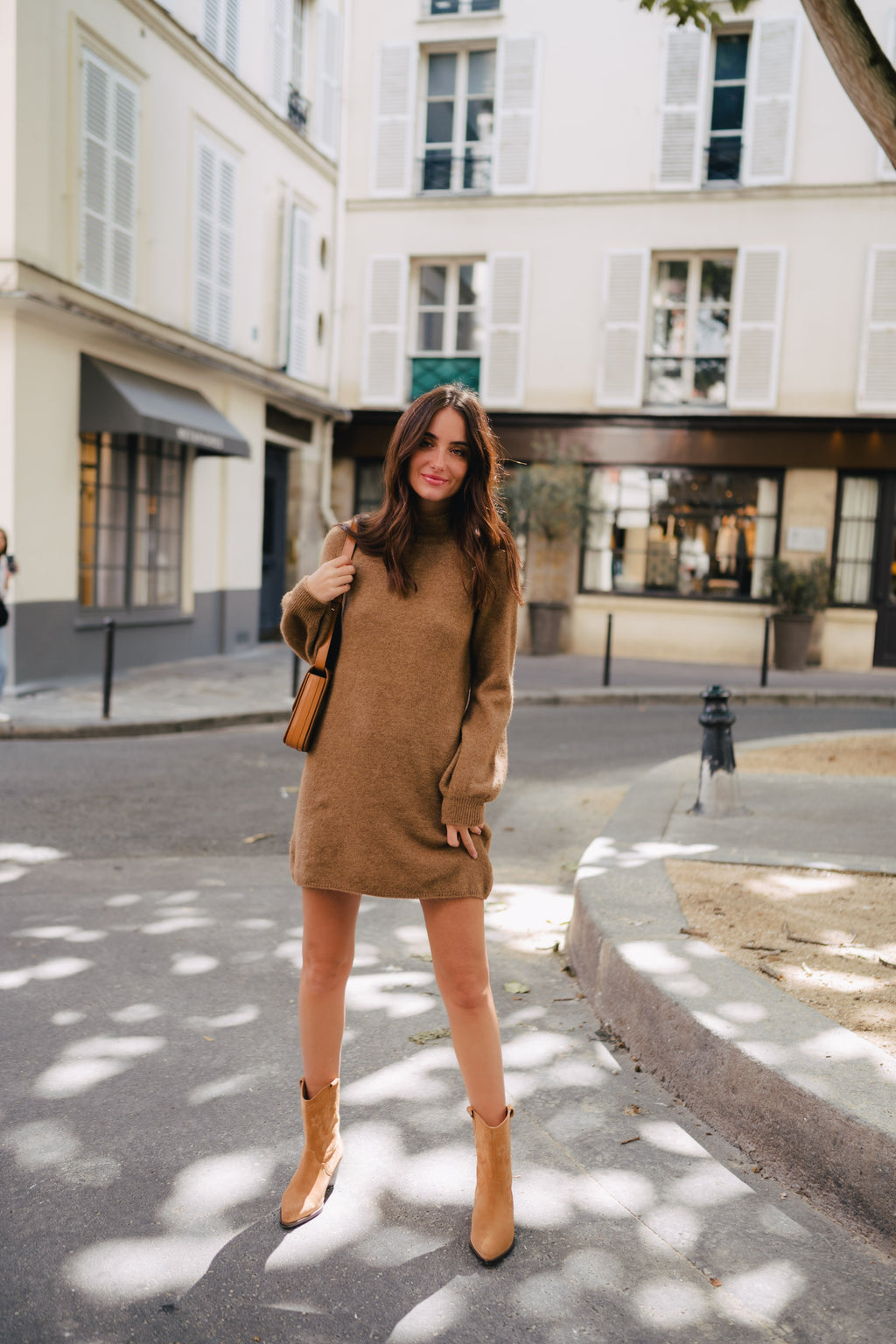 Robe Élina Camel