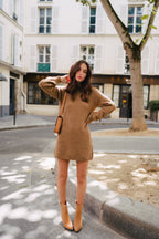 Robe Élina Camel