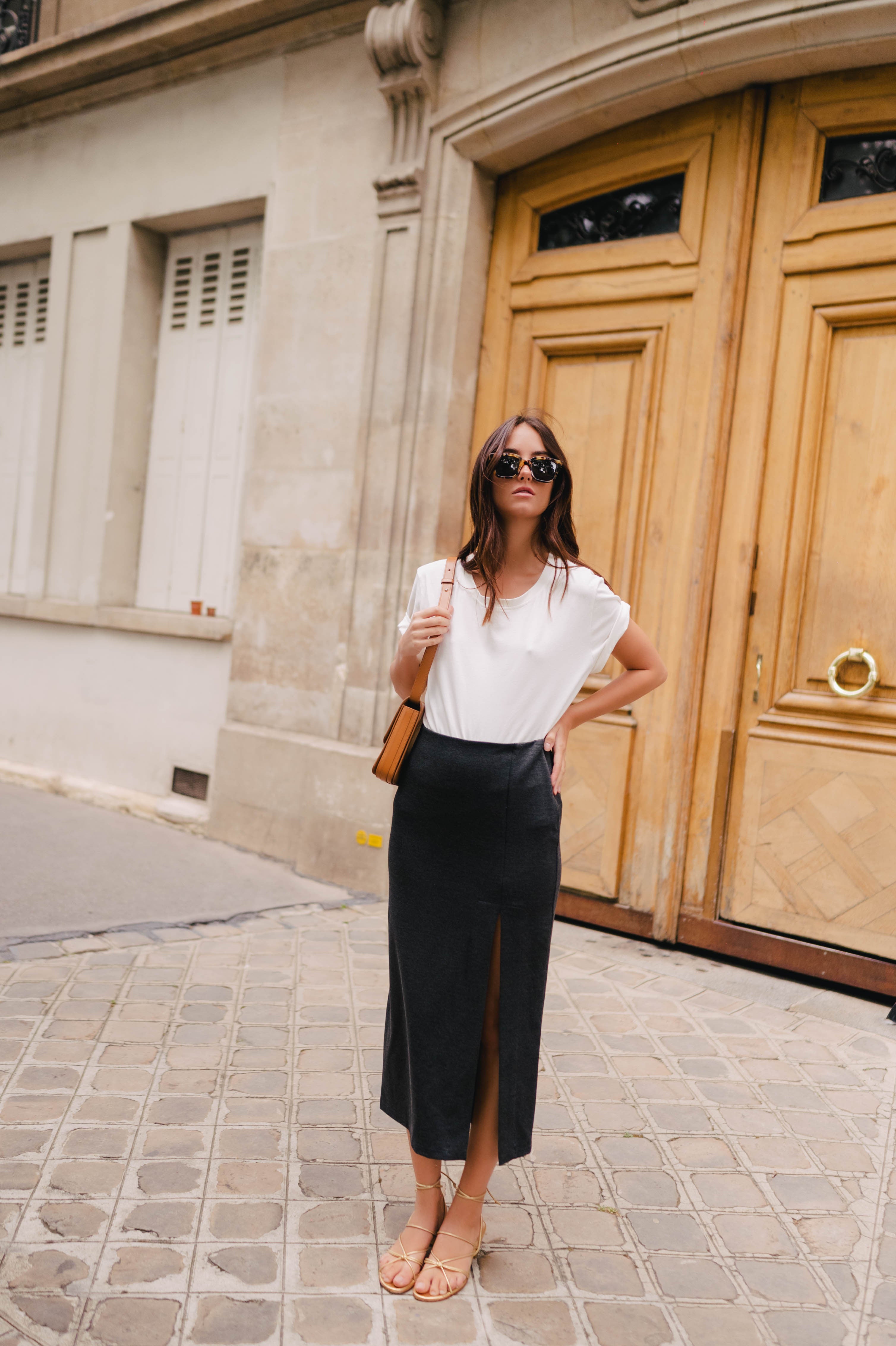 Skirt Léana Grey Marl