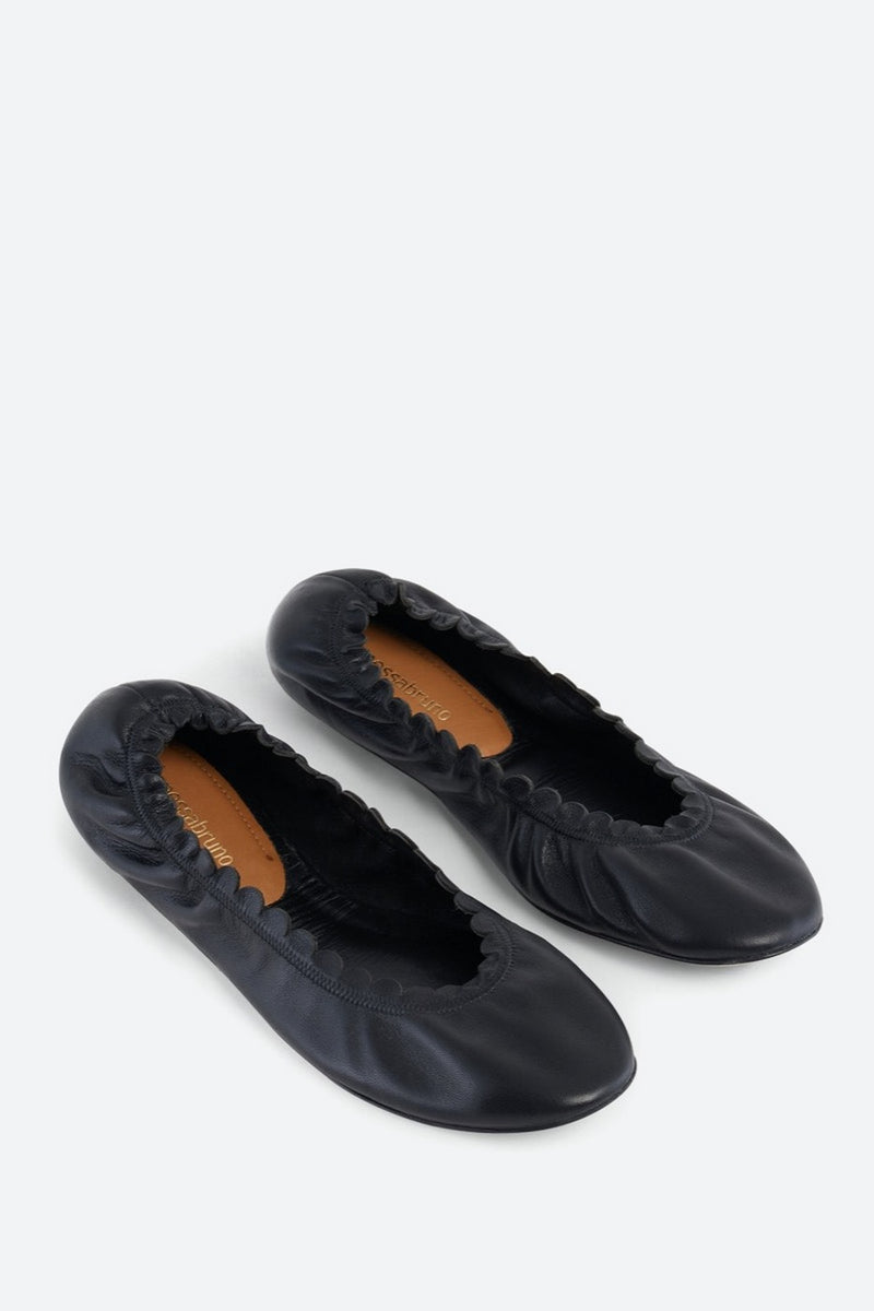Vanessa Bruno - Ballerines Plate - Noir