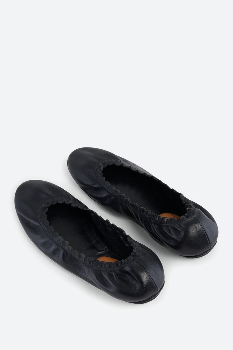 Vanessa Bruno - Ballerines Plate - Noir