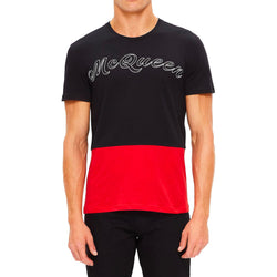 T-Shirt Alexander Mcqueen Cotton Logo - Noir - Homme