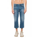 Jean Balenciaga Cropped Cigarette - Bleu - Homme