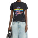T-Shirt Balenciaga Printed Cotton - Noir - Femme