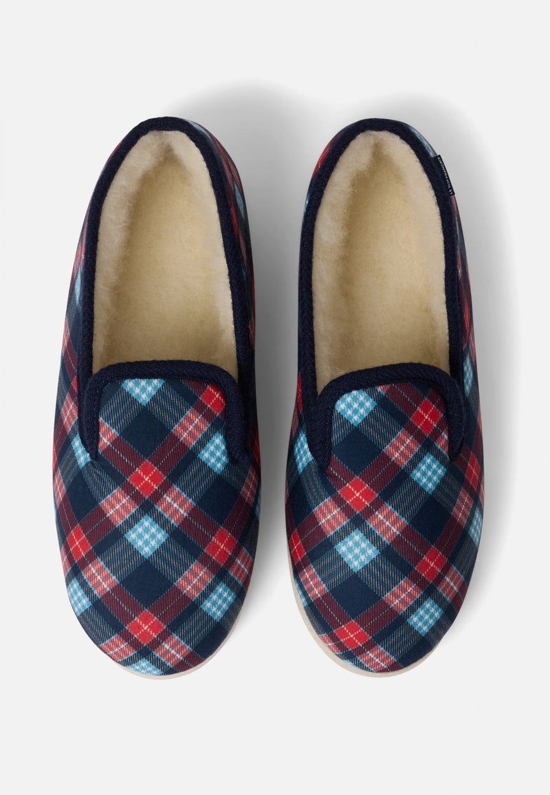 Pantoufles Tartan - Chaussons D'Intérieur En Laine