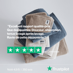 Serviettes De Bain - En Coton Bio - Argile