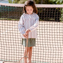 Colombine Tennis Stripe Blouse - Child