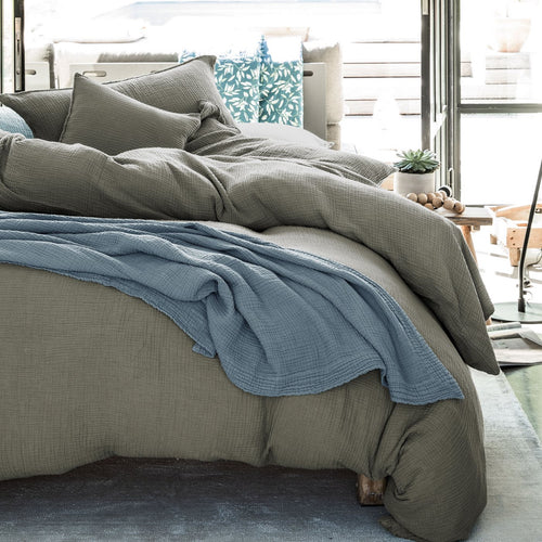 Housse De Couette Simplement Gaufré - Kaki