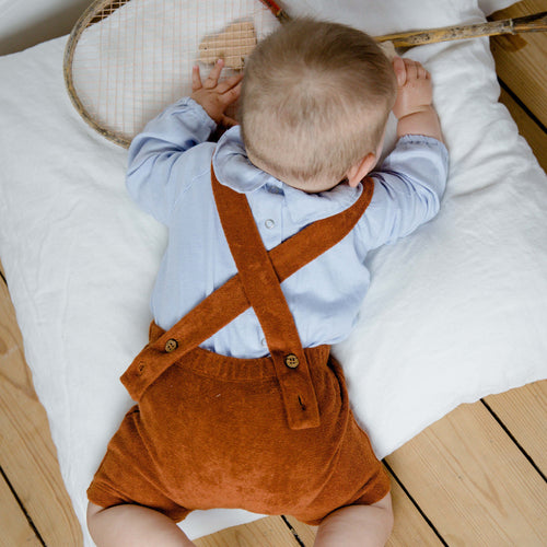 Balthazar Camel Terry Straps - Baby