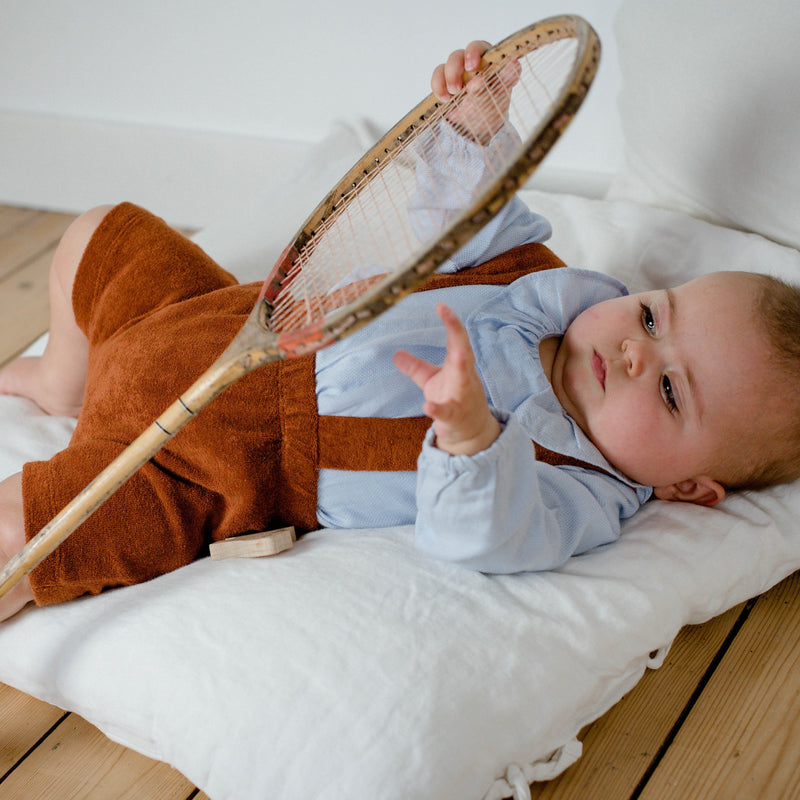 Balthazar Camel Terry Straps - Baby