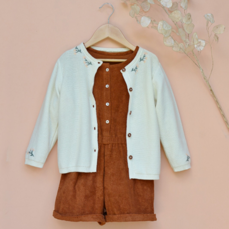 Camel Pia Terry Playsuit - Child