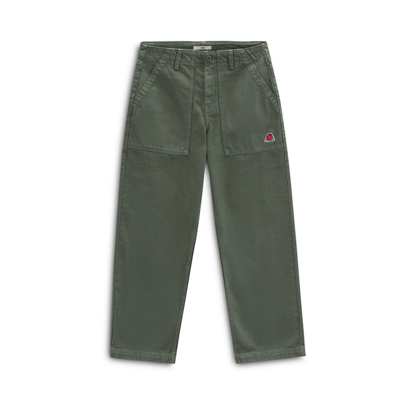 Needlepoint 7/8 Straight Jeans - Dark Green - Woman